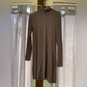 WM - Striped Turtleneck Dress by Carve Designs